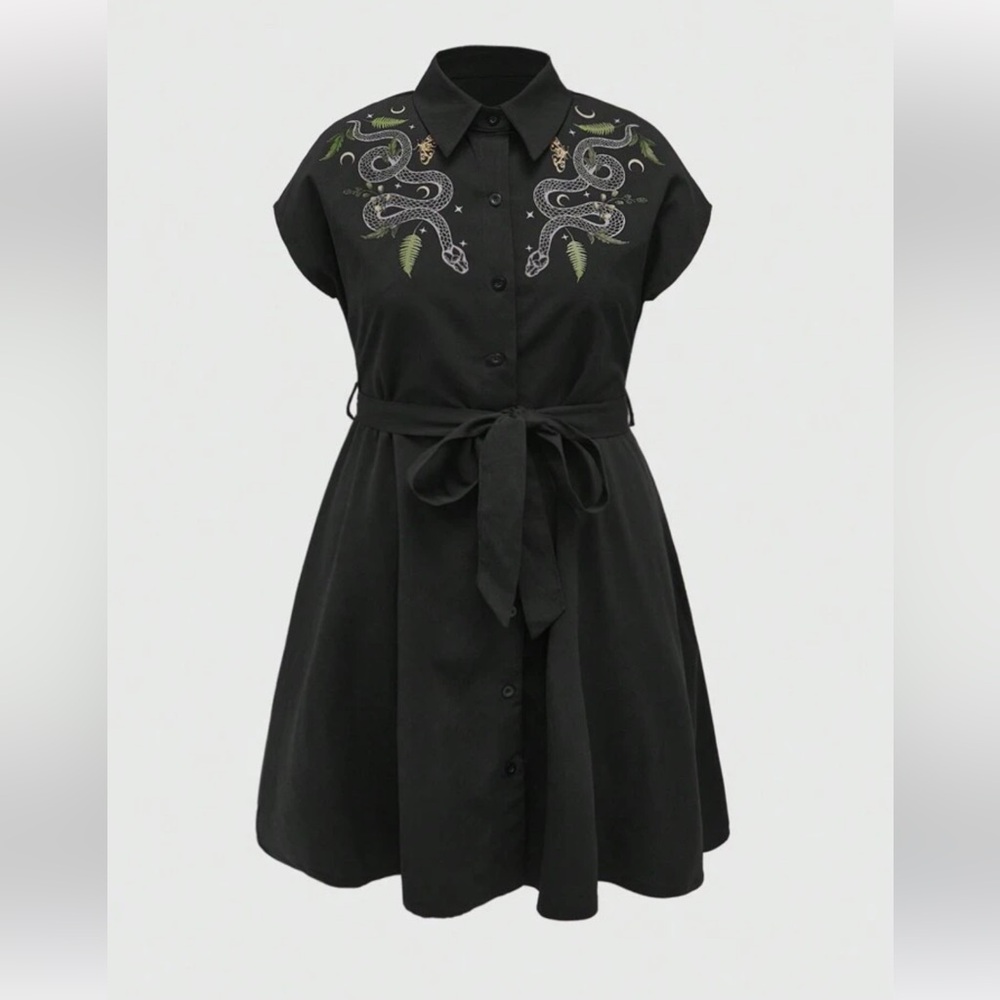 Romwe 1x alternative tie dress
